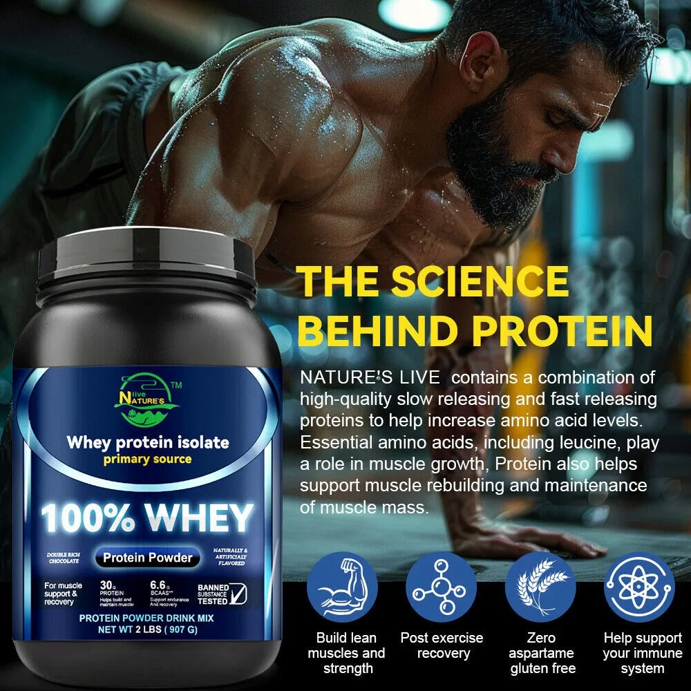 Nature's Live Whey Protein Powder 900g Chocolate Flavor